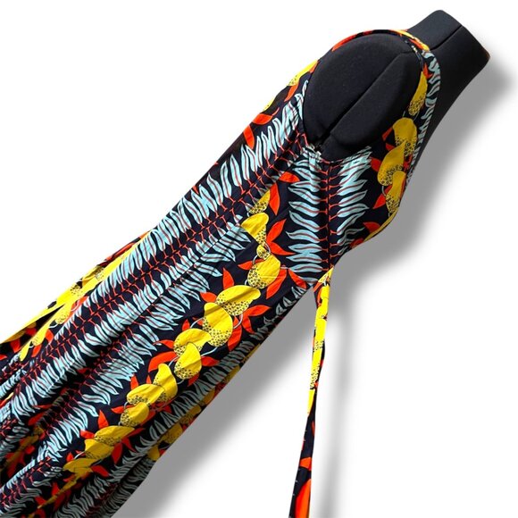 Cabi V-Neck Maxi Dress With Tropical Boho Print & Self-Tie Waist S - Picture 9 of 9